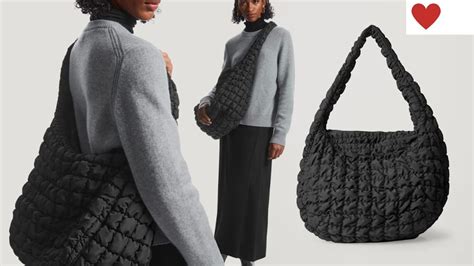 cos oversized quilted crossbody bag.